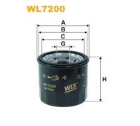 WL7200 FILTRO OLIO PER Mazda B-Serie UN 2.2 8V 4WD 68 KW 92 CV