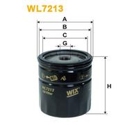 WL7213 FILTRO OLIO PER Triumph Herald Estate 1EET 13/60 46 KW 62 CV