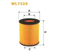WL7220 FILTRO OLIO PER BMW 7 E38 740d 180 KW 245 CV