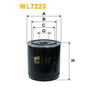 WL7223 FILTRO OLIO PER Bentley Continental 6.7 Turbo R 235 KW 320 CV