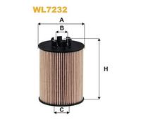WL7232 FILTRO OLIO PER Opel Corsa D S07 1.0 48 KW 65 CV