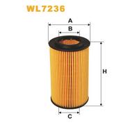 WL7236 FILTRO OLIO PER BMW 3 E46 320d 95 KW 129 CV