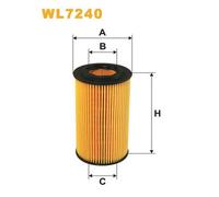 WL7240 FILTRO OLIO PER Mercedes Sprinter 4-T Pianale P. T. B904 408 CDI 60 KW 82