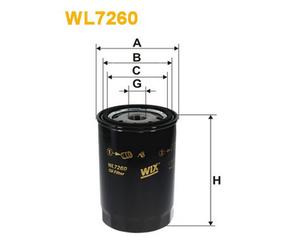 WL7260 FILTRO OLIO PER VW Polo Classic 6V2 1.9 TDI 67 KW 91 CV