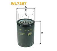 WL7267 FILTRO OLIO PER Jaguar XK8 Coup X100 4.0 209 KW 284 CV