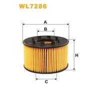 WL7286 FILTRO OLIO PER Ford Transit Furgonato FA 2.4 TDE 85 KW 115 CV