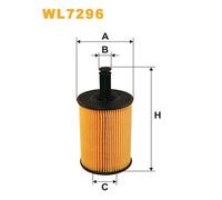 WL7296 FILTRO OLIO PER VW Lupo 60 6X1 1.4 TDI 55 KW 75 CV