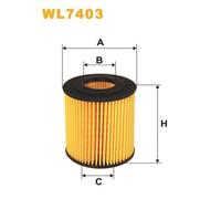 WL7403 FILTRO OLIO PER BMW 1 E81 120i 125 KW 170 CV