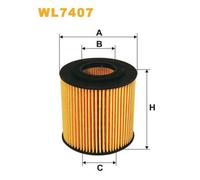 WL7407 FILTRO OLIO PER Mazda MPV II LW 2.3 104 KW 141 CV