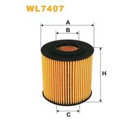 WL7407 WIX FILTERS Filtro olio per MAZDA