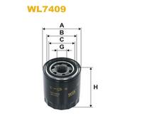 WIX FILTERS filtro olio WL7409 avvitamento diametro 94 altezza 120 mm