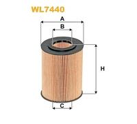 WL7440 WIX FILTERS Filtro olio per MERCEDES-BENZ