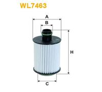 WL7463 FILTRO OLIO PER Chevrolet Aveo Tre Volumi T300 1.3 D 55 KW 75 CV
