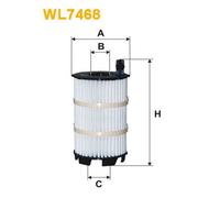 WL7468 FILTRO OLIO PER Audi A6 Avant 4F5 RS6 quattro 426 KW 580 CV