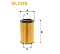 WL7470 FILTRO OLIO PER Mercedes Classe GLK X204 220 CDI 125 KW 170 CV