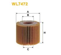 WL7472 WIX FILTERS Filtro olio per DAIHATSU,LEXUS,LOTUS,PERODUA,TOYOTA