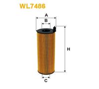 WL7486 FILTRO OLIO PER VW Touareg 7L6 7L7 7LA 3.0 TDI 155 KW 211 CV