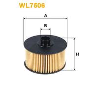 WL7506 FILTRO OLIO PER Nissan Qashqai III J12 1.3 DiG-T 103 KW 140 CV