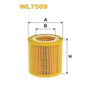 WL7509 FILTRO OLIO PER BMW X5 F15 F85 xDrive40e 230 KW 313 CV