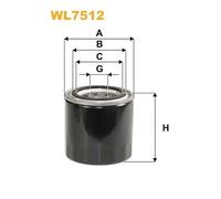 WL7512 WIX FILTERS Filtro olio per HYUNDAI,KIA