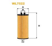 WL7522 FILTRO OLIO PER Mini Mini Countryman F60 John Cooper Works ALL4 170 KW 23
