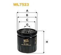 WL7523 FILTRO OLIO PER Ford Transit Furgonato FA 2.4 TdCi RWD 74 KW 100 CV