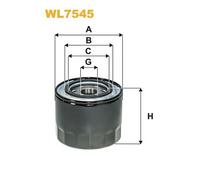 WL7545 FILTRO OLIO PER Mitsubishi L200/Triton KAT KBT 2.5 DI-D 4WD 123 KW 167 CV