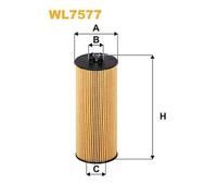 WL7577 FILTRO OLIO PER Mercedes Classe GL X166 GL 63 AMG 4matic 410 KW 558 CV
