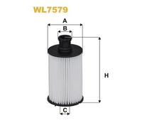 WL7579 WIX FILTERS Filtro olio per JAGUAR,LAND ROVER