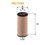 WL7580 FILTRO OLIO PER Audi A3 Sportback 8VA 8VF S3 quattro 213 KW 290 CV