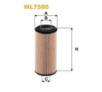 WL7580 FILTRO OLIO PER Audi A4 Avant 8W5 8WD 40 TFSI Mild Hybrid 150 KW 204 CV