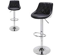 WLABCD Due Pezzi Sgabello Fashion Bar Sgabelli Rotazione Seggiovia Colorato Sgabello Crema/Nero/Come mostrato