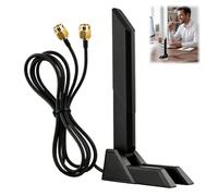 WLAN Antenna WiFi 6E Scheda PC Tri-Band 2.4/5/6GHz con base magnetica 1pc | per desktop periferiche Gaming Router ASUS PCs Router MSI B650 B760 B550 2.4g/5g/5.8g/6g WLAN Amplifiers