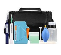 Wlauqueta 10 Pezzi Kit di Pulizia Fibra Ottica Strumento di Pulizia Fibra Ottica con Cassetta di Pulizia Fibra per Connettori LC