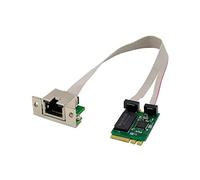 Wlauqueta 1Set M.2 E RTL8111F Scheda di rete Gigabit Scheda di rete Ethernet RJ45 a porta singola Verde