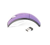 Wlauqueta 2.4GHz Computer Portatile Pieghevole Pieghevole Mouse Mouse USB Viola