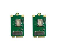 Wlauqueta 2 x Adattatore 4G 5G M.2 a Pcie NGFF a scheda adattatore Mini Pci-E con slot per scheda SIM per L860-DW5820E DW5816E EM7455