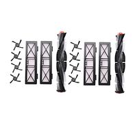 Wlauqueta 2 x Filtro di Ricambio Ultra-Prestazioni Kit di Spazzole Compatibile con Robot Aspirapolvere Serie D E Accessori per D3 D5 D7 D75 D80