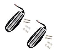 Wlauqueta 2 x Pickup Hot Rail Doppia Pista 11K Alnico5 Chitarra Strat Fit Pickup Tele Chitarra Elettrica,
