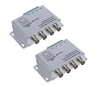 Wlauqueta 2 x Trasmettitore ricevitore Balun Video UTP 4 Canali