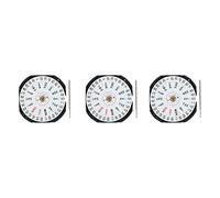 Wlauqueta 3 accessori per orologio movimento VX33E VX33 movimento al quarzo con finestra a doppio calendario a tre pin batterie, Come mostrato