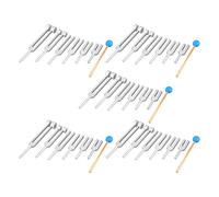 Wlauqueta 30 Pezzi Kit di Alluminio 128Hz-4096Hz Guarigione Vibrazioni Sonore