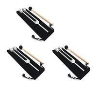 Wlauqueta 3X Kit Di Strumenti Musicali In Lega Di Alluminio OM136.1Hz per Vibrazione Suono Guarigione Del Suono