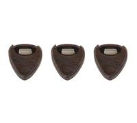 Wlauqueta 3X Scatola di scelta per chitarra portatile in legno di rosa per chitarra scelta di archiviazione strumento musicale accessori per strumento a corde