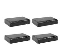 Wlauqueta 4 x Alimentazione Iniettore Interruttore 8 Porte 6 + 2 POE su Ethernet RJ45 adattatore di rete familiare 10 / 100 m per telecamere