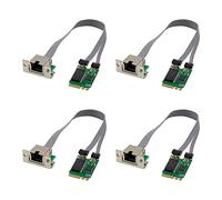 Wlauqueta 4 x Scheda di rete Mini PCIE M.2 A + E a RTL8111F Scheda Ethernet Gigabit Scheda di rete Ethernet RJ45 a porta singola