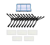 Wlauqueta 5 Filtri+10 Spazzole Laterali per 16192 18500 18501 18600 Pezzi Di Ricambio