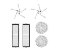 Wlauqueta 6 Pezzi Kit di Ricambio per W10 Robot Aspirapolvere Lavabile HEPA Filtro Mop Panno Laterale