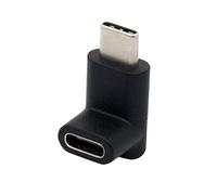Wlauqueta Adattatore di Tipo C A 90 Gradi, USB C A Adattatore Su E Giù USB-C Inclinato Adattatore USB 3.1 Tipo-C Connettore