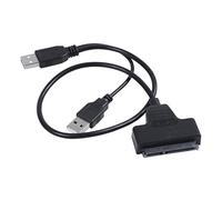 Wlauqueta adattatore USB 2.0 a SATA 48 cm per hard disk esterno SSD da 2,5 pollici